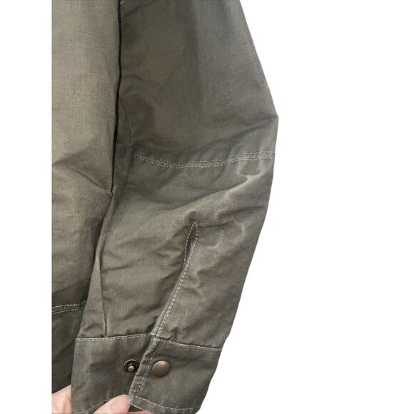 Kuhl Burr Canvas Jacket Fleece Lined Small Mens Green Patina Hiking - Picture 8 of 14